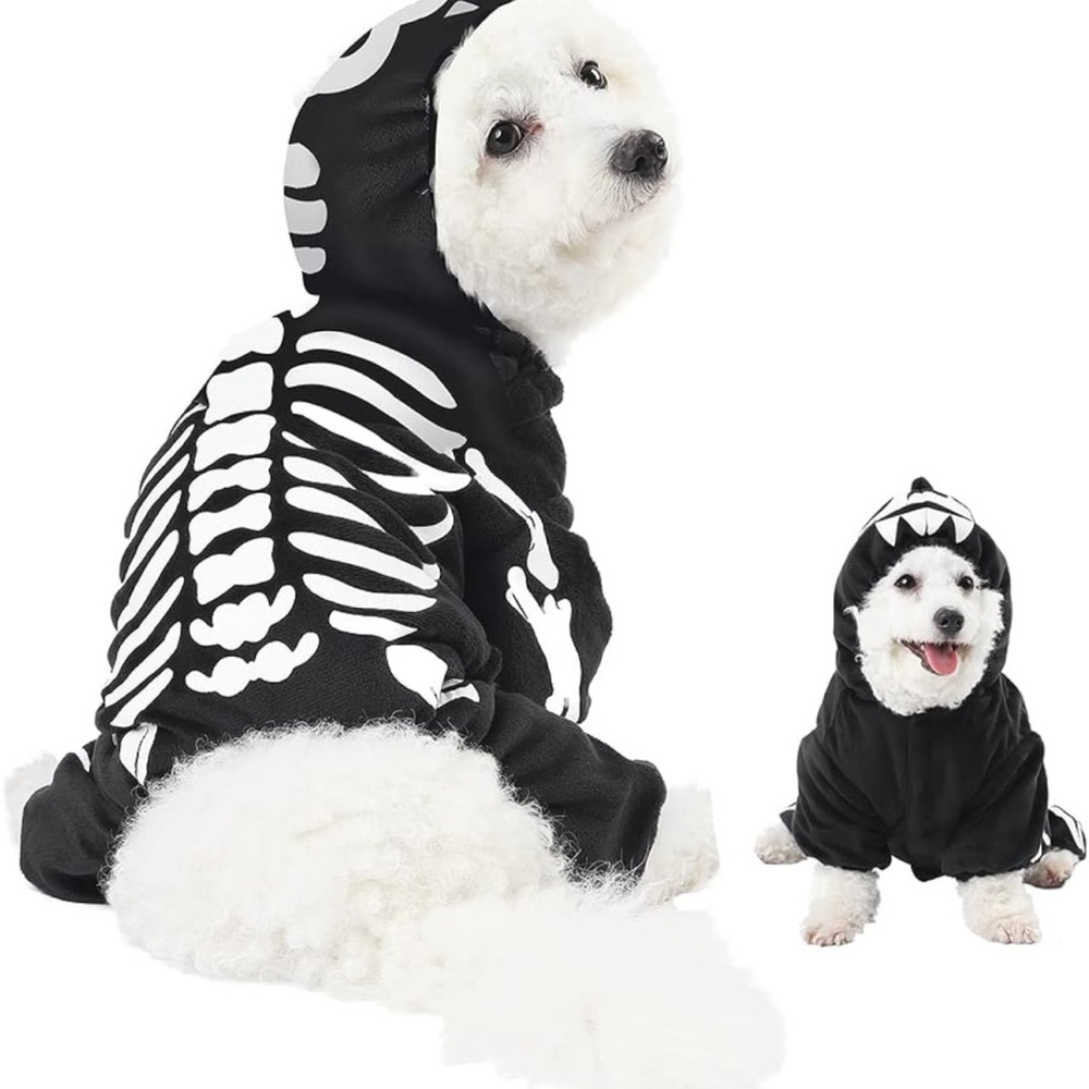 Dog skeleton hoodie size medium